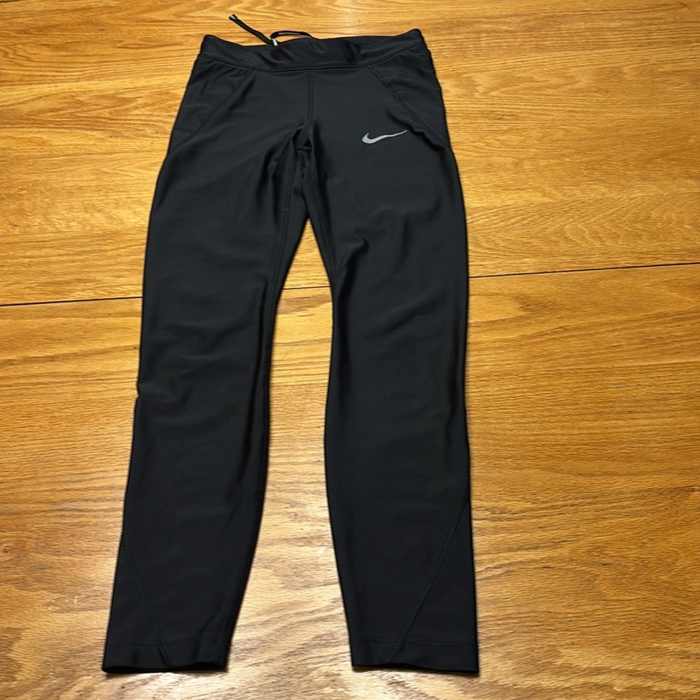 Two Nike Girls White shirts and Black Leggings Combo a short and long sleeve T. - Picture 10 of 14
